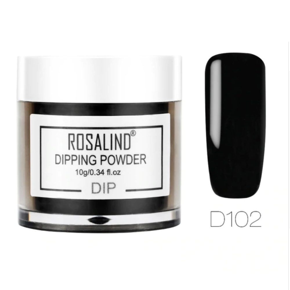 Black, Jet Black Acrylic Nail Dipping Powder